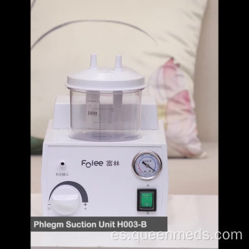 Máquina de succión de flema portátil médica